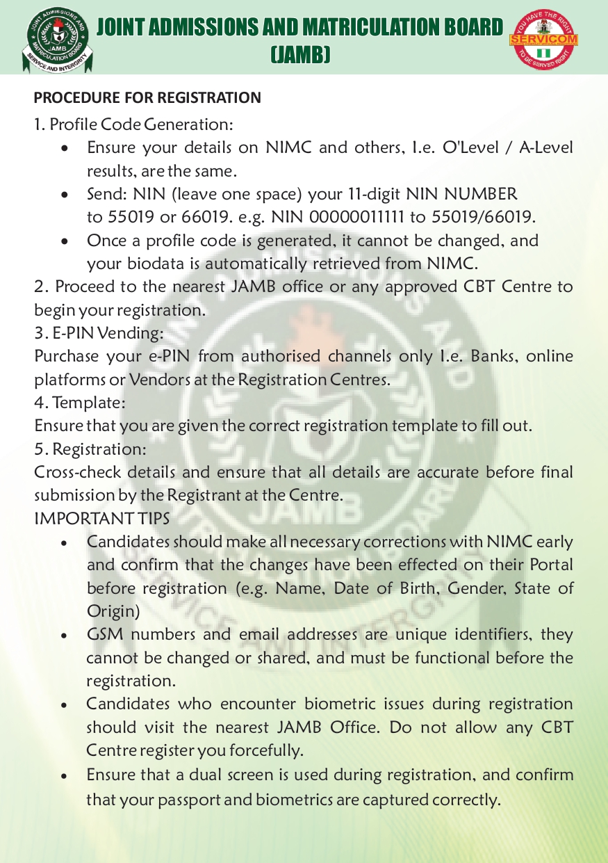 JAMB Releases 2026 UTME Registration Rules: Key Steps to Note featured image