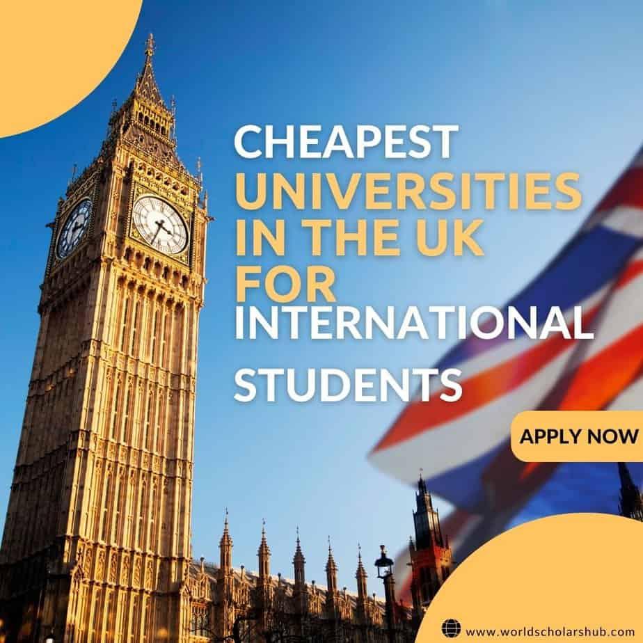 Cover Image for Cheapest University In UK For International Students