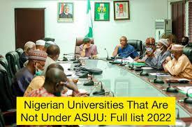Cover Image for List Of Universities That Are NOT Under ASUU