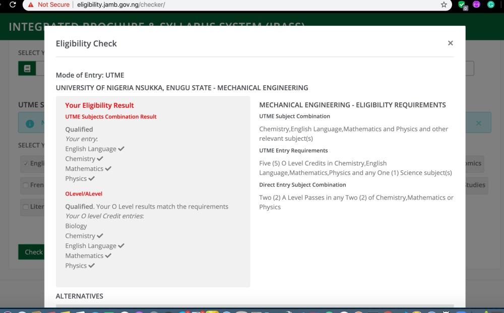 Cover Image for JAMB Admission Eligibility Checker - check your admission eligibility on JAMB website