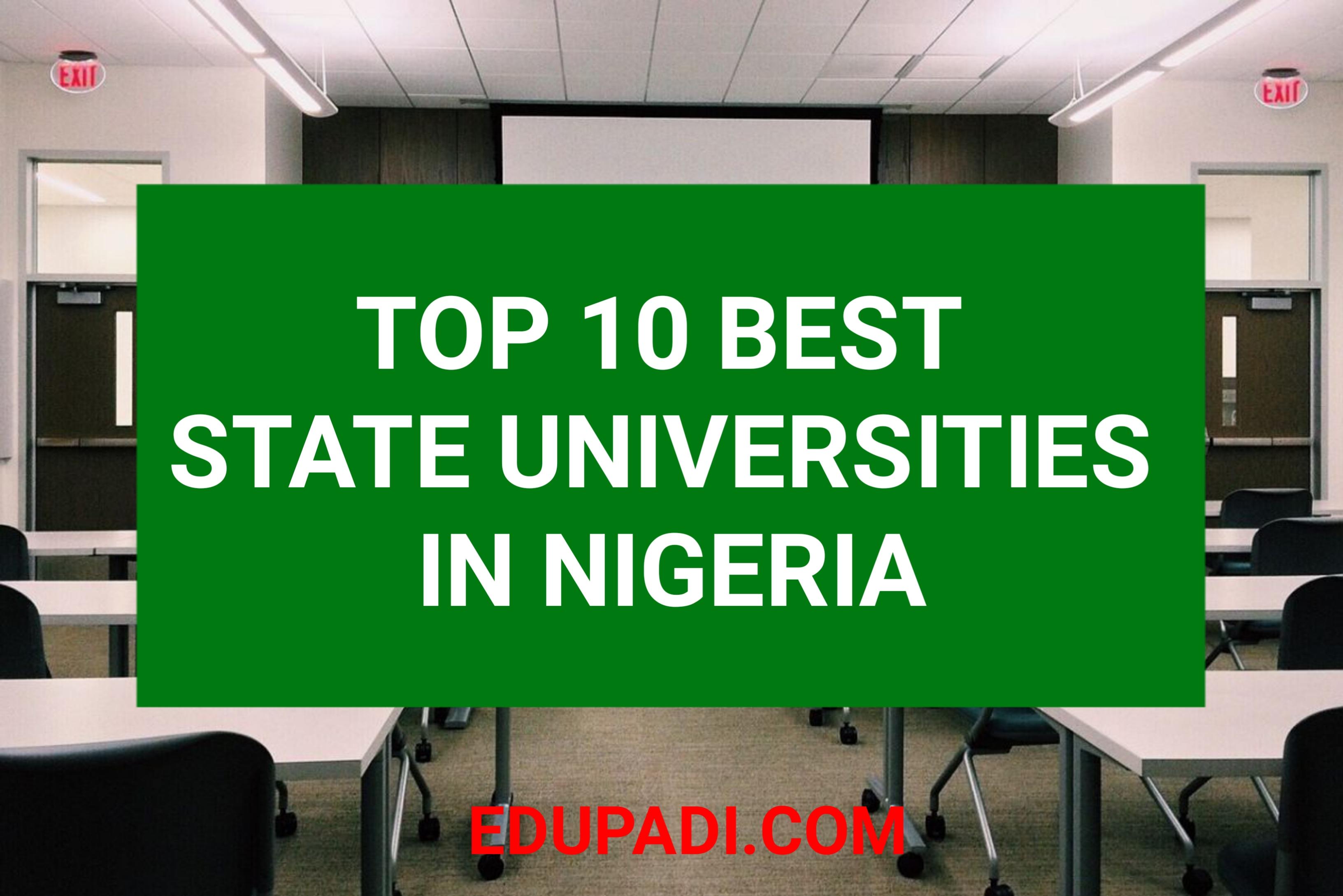 Cover Image for 10 Best State Universities In Nigeria